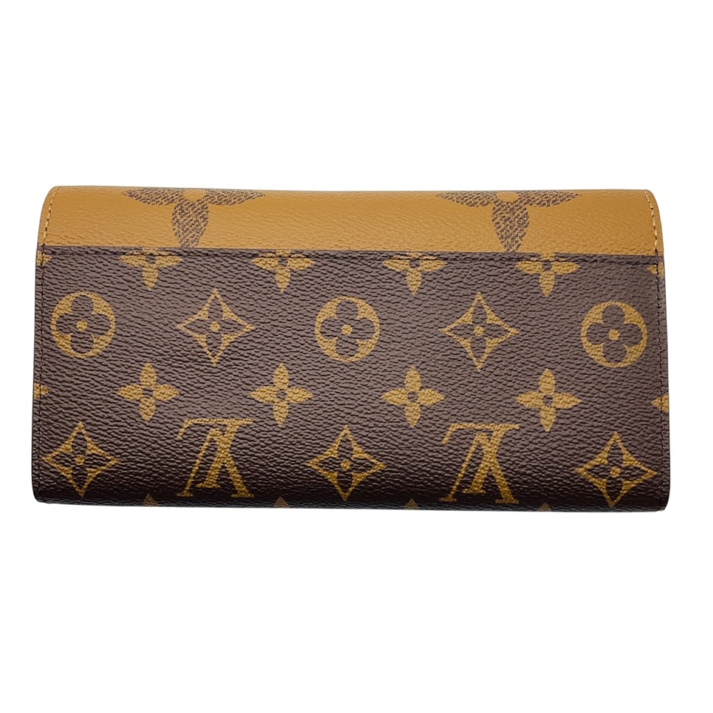 LOUIS VUITTON BROWN / TAN MONOGRAM CANVAS SARAH WALLET - Picture 3 of 15